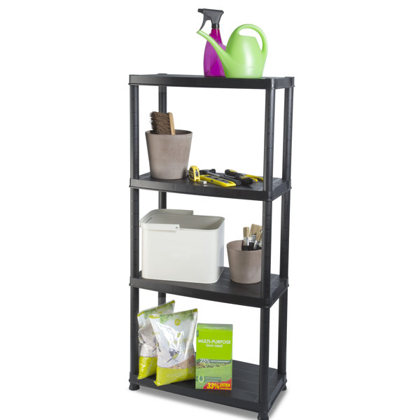 Addis Housewares Plastic 130cm 4 Shelf Shelving Unit & Reviews